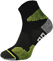 Шкарпетки Comodo RUN1 Чорний Зелений (COMO-RUN-1-01-3538) UL, код: 5575075