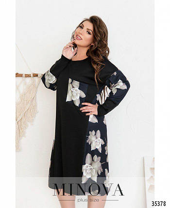 Стильна жіноча сукня, тканина "Трикотаж" 50, 52 розмір 50, фото 2