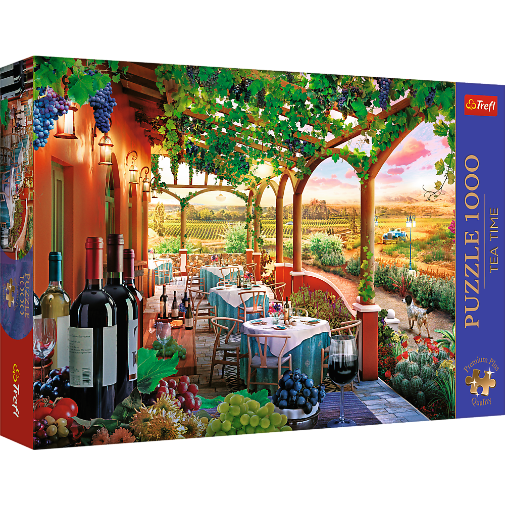 Пазли "Час чаювання" - (1000 елм.) - "Італійський виноградник", фото 1