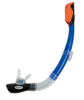 Трубка для пірнання та підводного плавання з еластичним загубником Intex 55924 Дитяча трубка для плавання