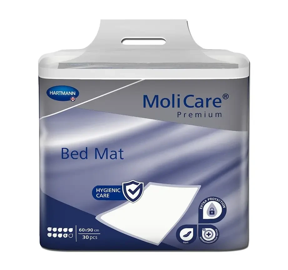 Пелюшка поглинаюча гігієнічна з суперабсорбентом MoliCare® Premium Bed Mat 9 крапель 60x60 см 15шт/пак