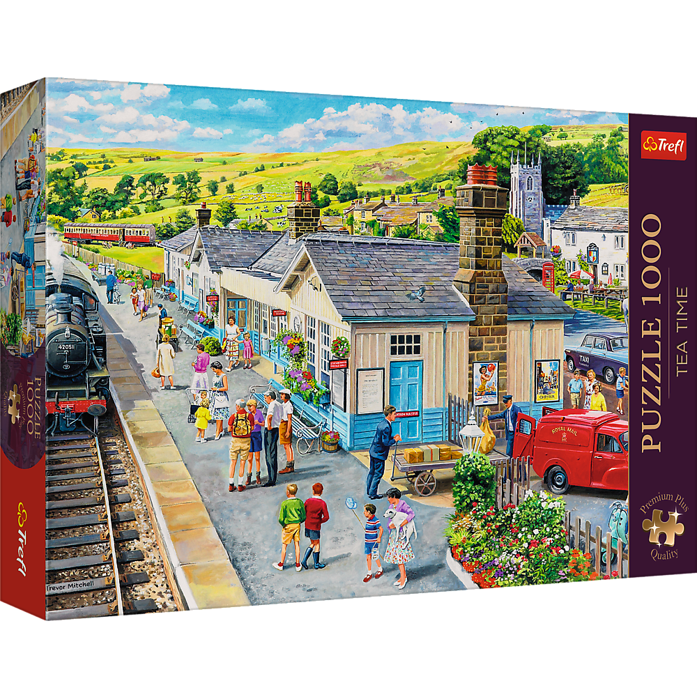Пазли "Час чаювання" - (1000 елм.) - "Залізничний вокзал", фото 1