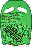 Дошка для плавання Aqua Speed WAVE KICKBOARD 3970 зелений Уні 43x28x3,6cм original Акція Знижка