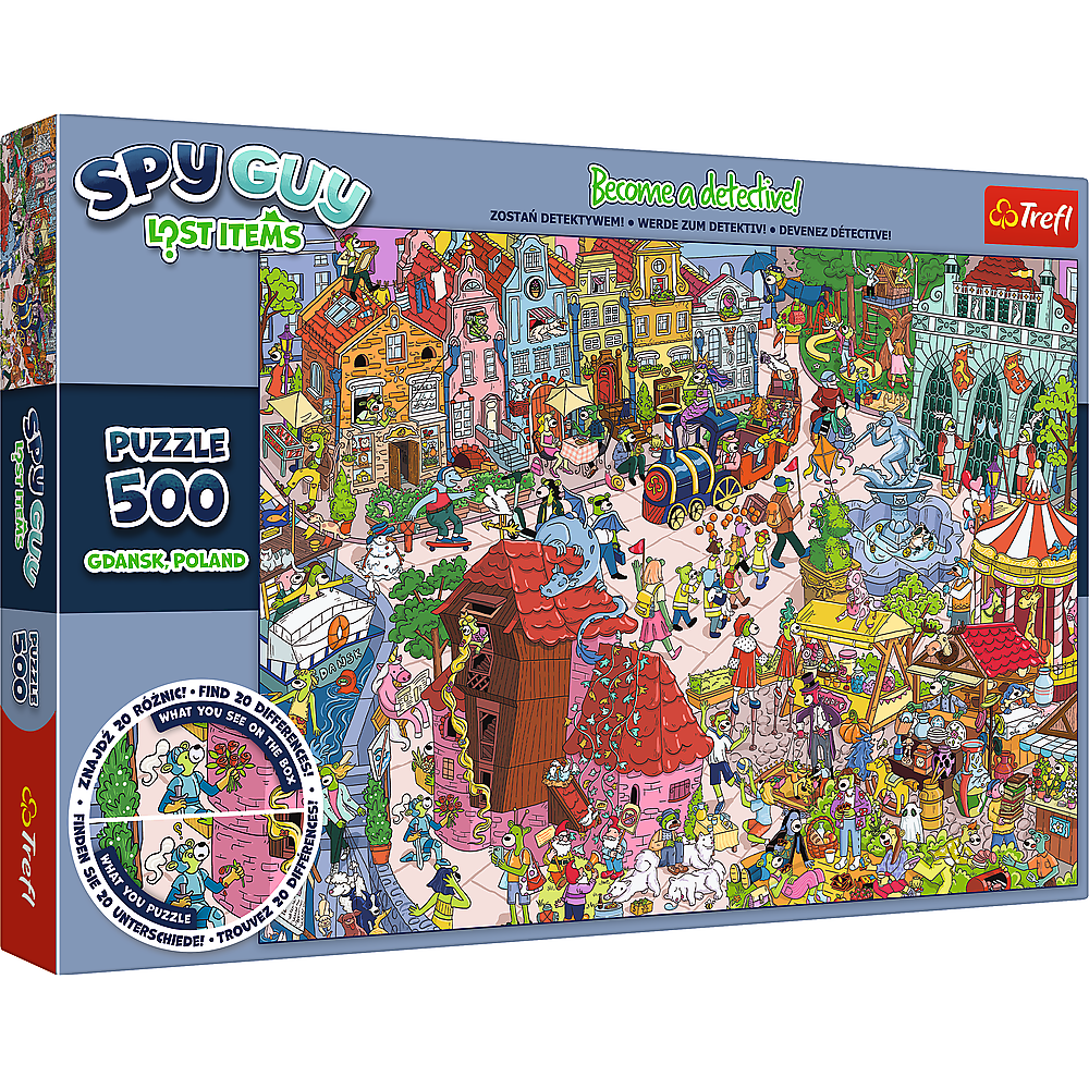 Пазли - (500 елм.) Детектив - "Гданськ, Польша" /Trefl, фото 1