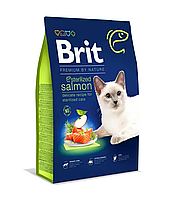 Сухой корм Брит Brit Premium by Nature Cat Sterilized Salmon с лососем для стерилизованных кошек, 1.5 кг