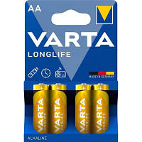 Батарейка Varta AA Longlife LR6 * 4 04106101414 YTR