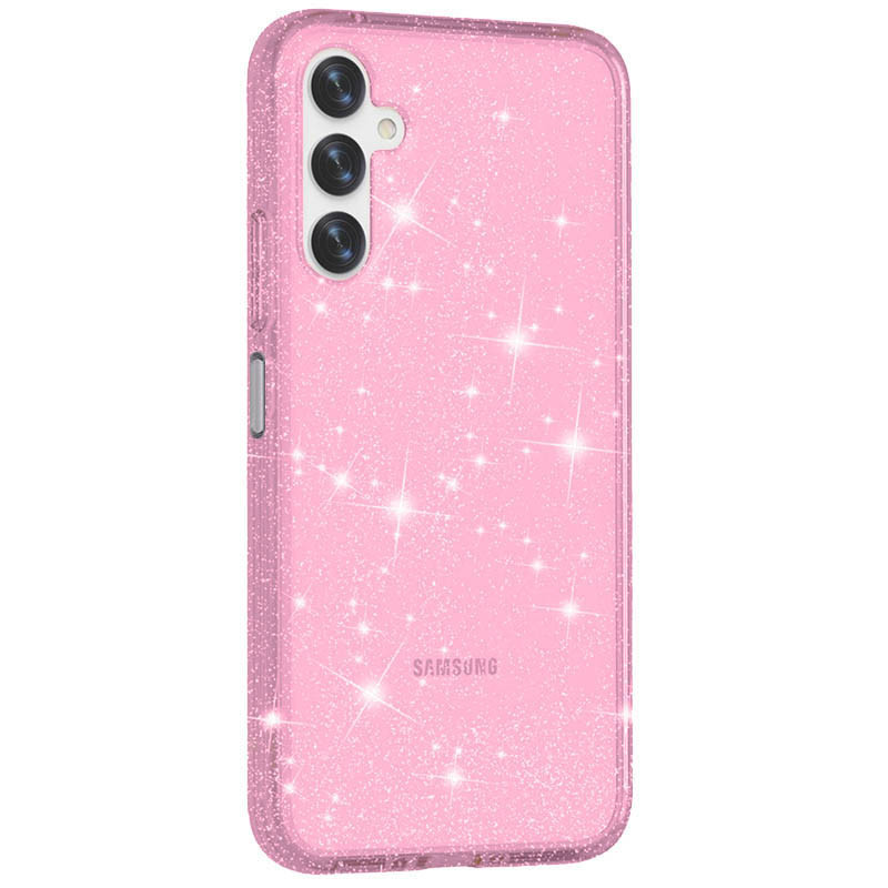 Прозорий чохол Nova Sparkle для Samsung Galaxy A26 5G із блискітками Pink