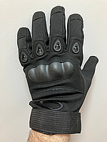 Перчатки тактические Oakley закрытые (полнопалые) Черные