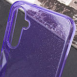 Прозорий чохол Nova Sparkle для Samsung Galaxy A26 5G із блискітками Purple, фото 4