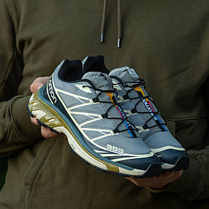 Чоловічі Кросівки Salomon XT-6 Grey Blue 40-41-42-43-44-45