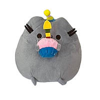 Мягкая игрушка Bioworld Пушин Кот Pusheen С праздничным кексом 18см (23327) UL, код: 8365013