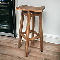 Табурет ПАБ Пекін Барний Дерев'яний з масиву дерева Вільха Для Барної стійки, Кав'ярні або на Балкон75 см