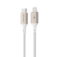 Кабель Proove Dense Metal Type-C to Lightning 27W 1m White