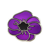 Значок BROCHE Цветок фиолетовый BRGV113418 TE, код: 7925155