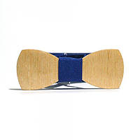 Дитяча Дерев'яна Краватка Метелик Gofin Класична С Синій Тканью Gbdh-8059 UL, код: 2340928