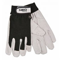 Защитные перчатки Neo Tools шкіра р. 8, липучка 97-604 YTR