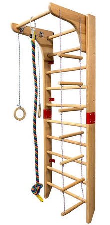 Шведські стінки дерев'яні та металеві