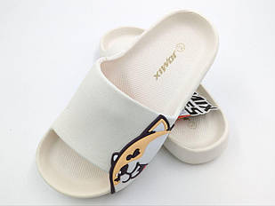 Літні шльопанці на платформі Jomix жіночі модні литі пляжні EVA, молочний