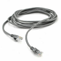 Патч-корд 1.5м, RJ-45, Cat.5e, CCA, биметалл, серый Ritar PCR-CCA/1.5G / 19257 YTR