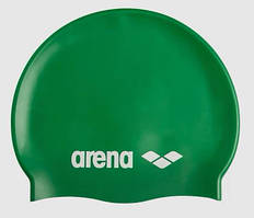 Шапка для плавання Arena CLASSIC SILICONE зелений Уні OSFM original Акція Знижка