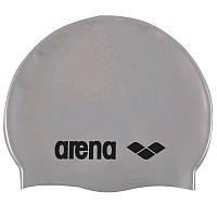 Шапка для плавання Arena CLASSIC SILICONE JR сріблястий Діт OSFM original Акція Знижка