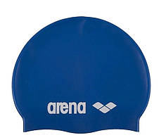 Шапка для плавання Arena CLASSIC SILICONE синій, білий Уні OSFM original Акція Знижка