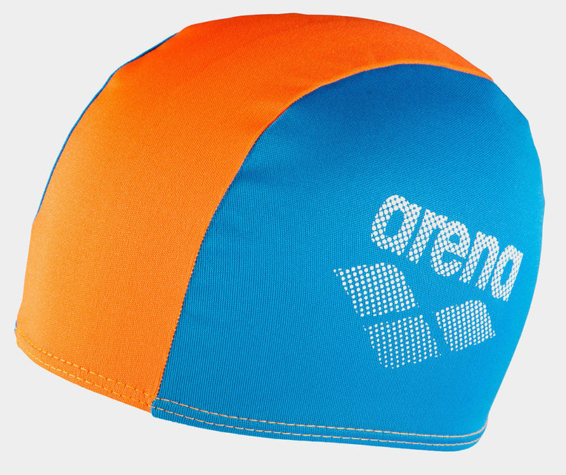 Шапка для плавання Arena POLYESTER II JR блакитний, помаранчевий Діт OSFM original Акція Знижка