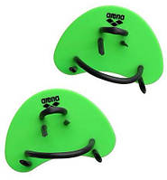 Лопатки для плавання Arena ELITE FINGER PADDLE зелений, чорний Уні OSFM original Акція Знижка