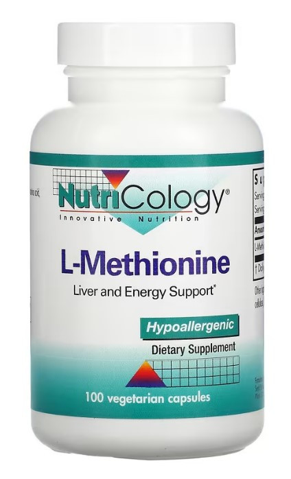 L-метіонін (L-Methionine) Nutricology, 100 рослинних капсул