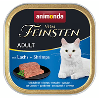 Влажный корм для котов Animonda Vom Feinsten Adult mit Lachs + Shrimps 100 г Анимонда (171401-13) OD