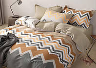 Комплект постільної білизни сатин твил Вілюта євро розмір 710