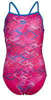 Купальник Arena DALY SWIMSUIT LIGHT DROP BACK рожевий, білий, блакитний Діт 128 см original Акція Знижка