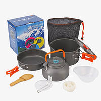 Набор посуды туристический Cooking Set DS-308 A2 orange