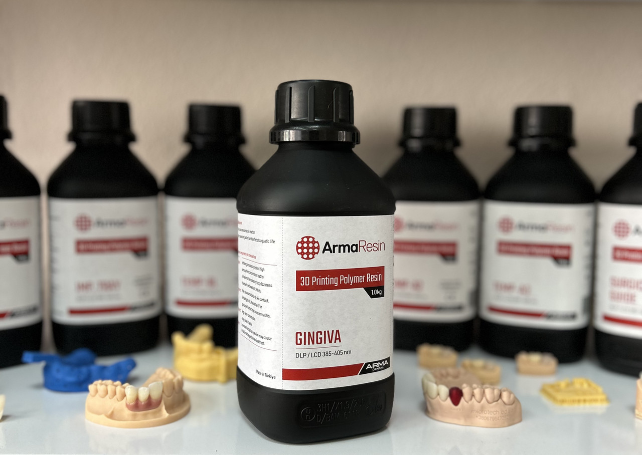 GINGIVA (ГІНГІВА) стоматологічна, фотополімерна смола для 3Д друку масок для ясен. ArmaResin (Туреччина)