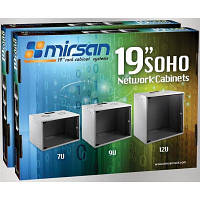 Шкаф настенный Mirsan SOHO 9U 19 535x300, RAL 7035 MR.SOH09U30DE.02 YTR