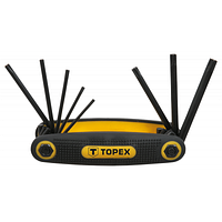 Набор инструментов Topex ключи шестигранные Torx T9-T40, набор 8 шт. 35D959 YTR