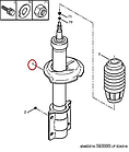 Передня стійка амортизатора R15 Fiat Ducato 230, Peugeot Boxer, Citroen Jumper (1994-2002), 1317926080, 5208G8, Fast, Італія, фото 6