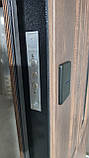 Вхідні двері SK Парма,панель ArWood, горіх світлий/біле дерево вуличні комплектація Еталон+Терморозрив, фото 4