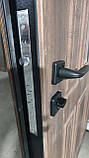 Вхідні двері SK Парма,панель ArWood, горіх світлий/біле дерево вуличні комплектація Еталон+Терморозрив, фото 5