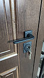 Вхідні двері SK Парма,панель ArWood, горіх світлий/біле дерево вуличні комплектація Еталон+Терморозрив, фото 6