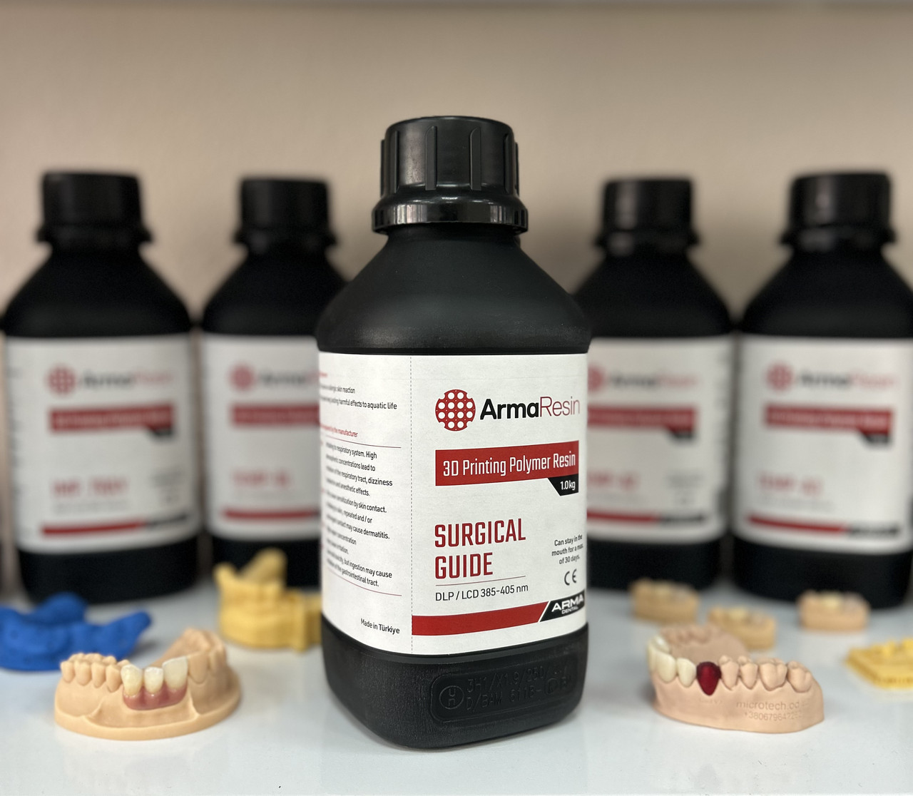 SURGICAL GUIDE (СЮРГІКАЛ ГАЙД) стоматологічна, фотополімерна смола для 3D друку хірургічних шаблонів. ArmaResin, фото 1