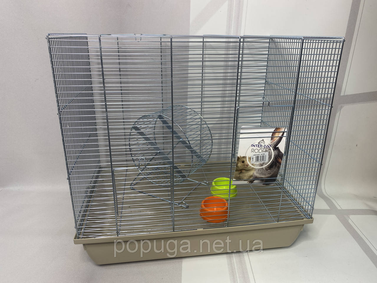 Клітка для гризунів, цинк Wiewiorka 60 InterZoo 59*38*52 см, фото 1