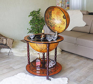 Глобус бар на підлогу карта світу подарунок начальнику директору керівнику | Діаметр сфери 42 см