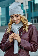 Комплект «Беатрис» (шапка и шарф) Braxton светло-серый 56-59 TE, код: 6160625
