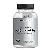 Витамины и минералы Powerful Progress Mg+B6, 100 капсул