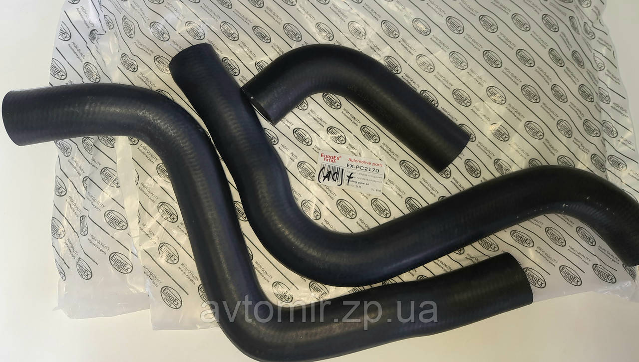 Патрубки радіатора Ваз 2170,2171,2172, Пріора з кондиціонером EuroEx, фото 1