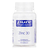 Витамины и минералы Pure Encapsulations Zinc 30 mg, 180 капсул DS