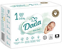 Підгузки Dada Pure Care Польща 1 (2-5 кг) 23шт