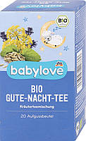 Органический детский травяной чай Babylove Bio, для легкого засыпания с 5 мес. (20пакетиков х 1,75 г), 35 г