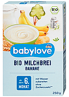 Детская банановая молочная каша с 6 месяцев Babylove, 250 г